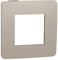Рамка 1-постовая Unica Studio Color Schneider Electric ПЕСОЧНЫЙ/антрацит NU280228