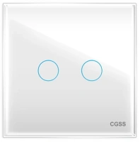 Сенсорный выключатель 2 клав. CGSS WT-M02 | WT-P02W
