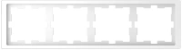 Рамка 4-постовая Merten D-Life Schneider Electric белый лотос MTN4040-6535