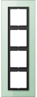 Рамка четырехместная цвет стекло матовое белое Jung LS990 LSP984GLAS