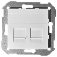 телефонная Розетка 2-ая RJ-11/12 AMP Simon 82 75528-39х2 | 82005-30
