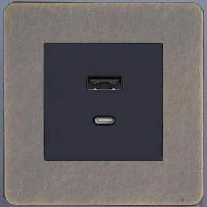 Розетка USB/C внутр. монтажа Leon (антик) Salvador STYLE SBAN66A6A12