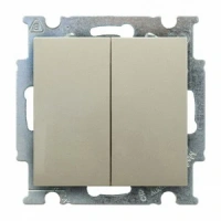 Проходной 2-клав. шампань ABB Basic 55 2CKA001012A2171