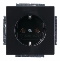 Розетка 220v с/з антрацит ABB Dynasty 2CKA002011A6215