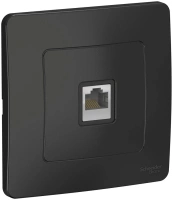 Розетка скрытой установки компьютерная RJ45 Systeme Electric Blanca BLNIS045006, Антрацит