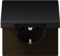 Розетка с крышкой Jung LS990 AL1520KLD