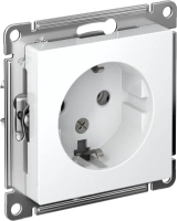 Розетка с заземлением 16А Systeme Electric Atlas Design, лотос ATN001343