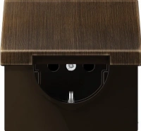 Розетка с крышкой Jung LS990 ME1520KLAT