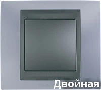 Рамка 2-пост горизонт.металл Берилл Schneider Unica MGU66.004.298