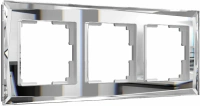 Рамка из стекла на 3 поста Diamant зеркальный Werkel Diamant зеркальный W0031220