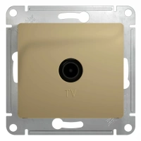 Розетка TV оконечная 1DB Systeme Electric Glossa, титан GSL000491