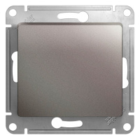 Кнопка нажимная схема 1 10АХ механизм Systeme Electric (Schneider Electric) Glossa, платина GSL001215