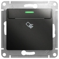 Выключатель карточный Systeme Electric Glossa, антрацит GSL000769
