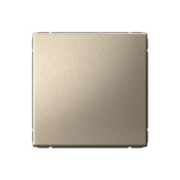 Одноклавишный выключатель кнопочный Systeme Electric ArtGallery, 10А, 10А, шампань GAL000515