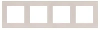 Рамка 4-постовая, Кашемир бархат Brionilux серия G Plast (GPR4CM)