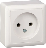 Розетка без заземления 10А Systeme Electric Hit, БЕЛЫЙ RA10-131-B
