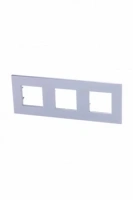 3 постовая рамка серебро ABB Zenit 2CLA227300N1301