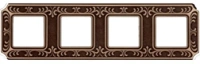Рамка 4-пост Светлая бронза Fede Siena FD01354PB