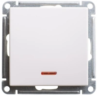 Переключатель 1-клавишный с подсветкой Systeme Electric W59, БЕЛЫЙ VS610-157-1-86