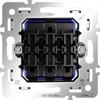Механизм выключателя трехклавишного 10А Voltum (VLS0301M)