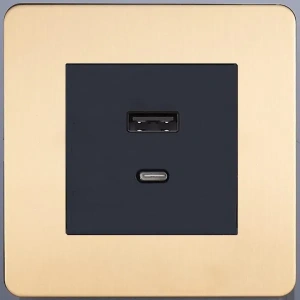 Розетка USB/C внутр. монтажа Merida (золото) Salvador STYLE SBAN33B3A12