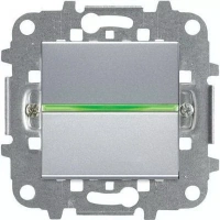 Выключатель 1-клав. + подс. серебряный ABB Zenit 2CLA220100N1301|2CLA219100N1001|2CLA227190N1001