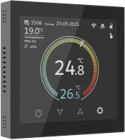 Умный сенсорный терморегулятор Werkel Wi-Fi с LCD дисплеем черный W1851108