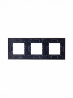 3 постовая рамка белое стекло ABB Zenit 2CLA227300N3001