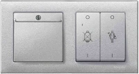 Рамка 2-постовая Schneider Electric M-Plan Merten Systeme M, алюминий MTN486260