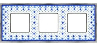 Рамка 3-пост фарфор Fede New Belle Epoque porcelain FD01473AZCB