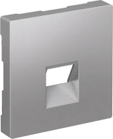 Накладка Systeme Electric AtlasDesign для информационных функций типа Keystone, АЛЮМИНИЙ ATN000384