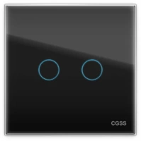 Сенсорный выключатель 2 клав. CGSS WT-M02 | WT-P02B