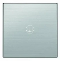 Карточный выключатель + подс. нержавеющая сталь ABB Sky Niessen 2CLA811400A1001|2CLA851400A1401