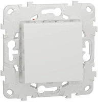 Переключатель 1-клавишный перекрестный схема 7 10 AX 250 В Unica NEW Schneider Electric белый NU520518