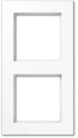 Рамка двухместная цвет белый Jung a creation AC582WW
