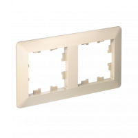 Рамка 2-поставая универсальная Systeme Electric (Schneider Electric) AtlasDesign Air, бежевая ATN220202