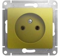 Розетка без заземления 16А 250В механизм Systeme Electric Glossa, фисташковый GSL001041