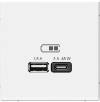 Высокоскоростная розетка USB А+С Systeme Electric ArtGallery лотос GAL001329