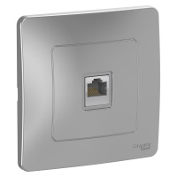 Розетка скрытой установки компьютерная RJ45 Systeme Electric Blanca BLNIS045003, Алюминий