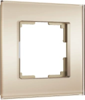 Рамка из стекла на 1 пост Werkel Senso шампань soft-touch W0013111