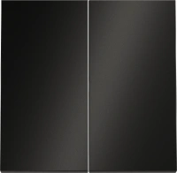 Перекрестный переключатель двухклавишный 10А Voltum S70 METAL антрацит Soft touch металл (VLS0205M + VLSM000312)
