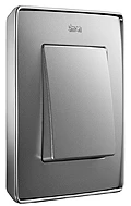 Рамка 1-пост Холодный алюминий-Хром Simon 82 Detail Select 8201610-093