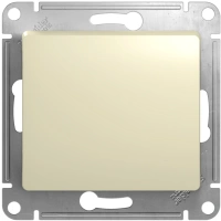 Выключатель 1-клавишный схема 1 10AX Systeme Electric Glossa, бежевый GSL000211