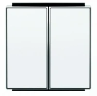 Выключатель 2-клав. белый ABB Sky Niessen 2CLA811100A1001|2CLA851100A1101