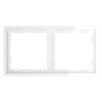 Рамка пластиковая 2-поставая Voltum S70 белый глянцевый VLS100201