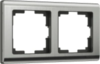 Рамка из металла на 2 поста Metallic глянцевый никель Werkel Metallic W0021602