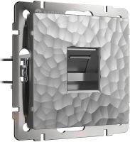 Розетка Ethernet RJ-45 серебряный Werkel Встраиваемые механизмы Hammer серебряные W1281006