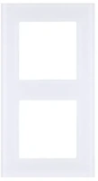 Рамка 2-постовая, стекло белый  Brionilux серия G Glass (GGR2WH)