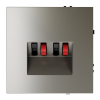 Розетка акустическая 4-местная Voltum S70, шелк VLS060304