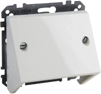 Лицевая панель для вставки наклонной Schneider Electric Merten Systeme M, полярно-белый MTN464919